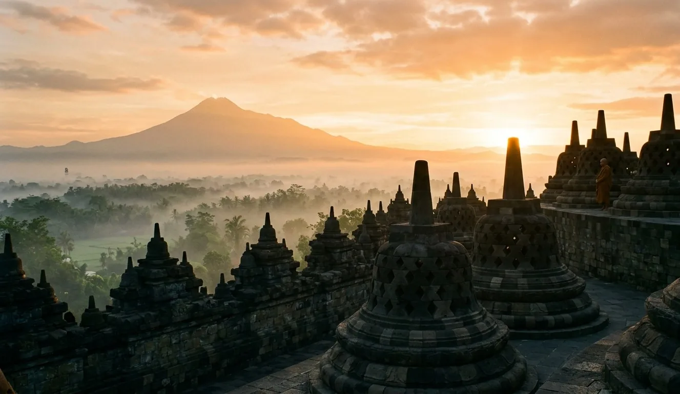 Borobudur al amanecer