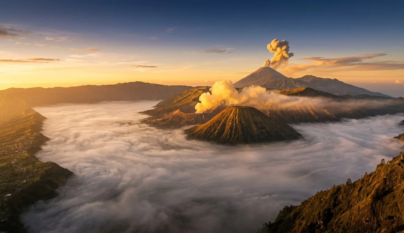 Monte Bromo al amanecer