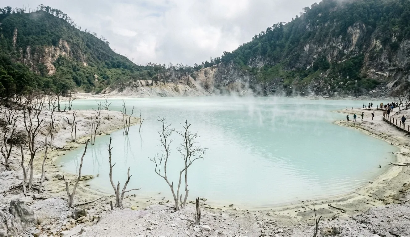 Kawah Putih, el cráter blanco