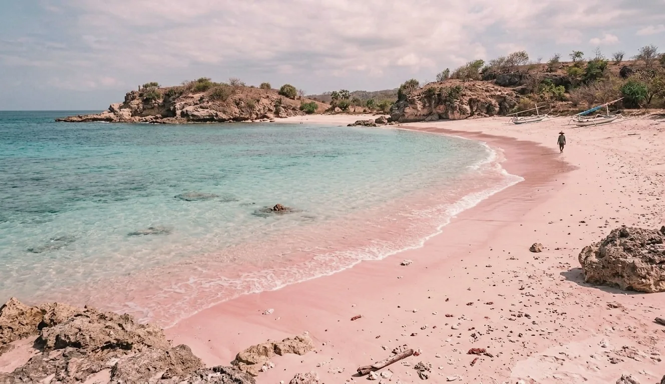 Playa Rosada de Lombok