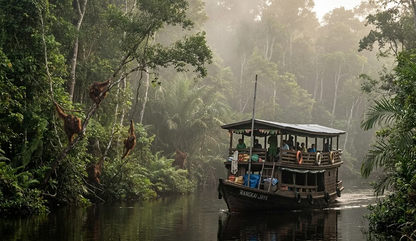 Tanjung Puting en barco klotok