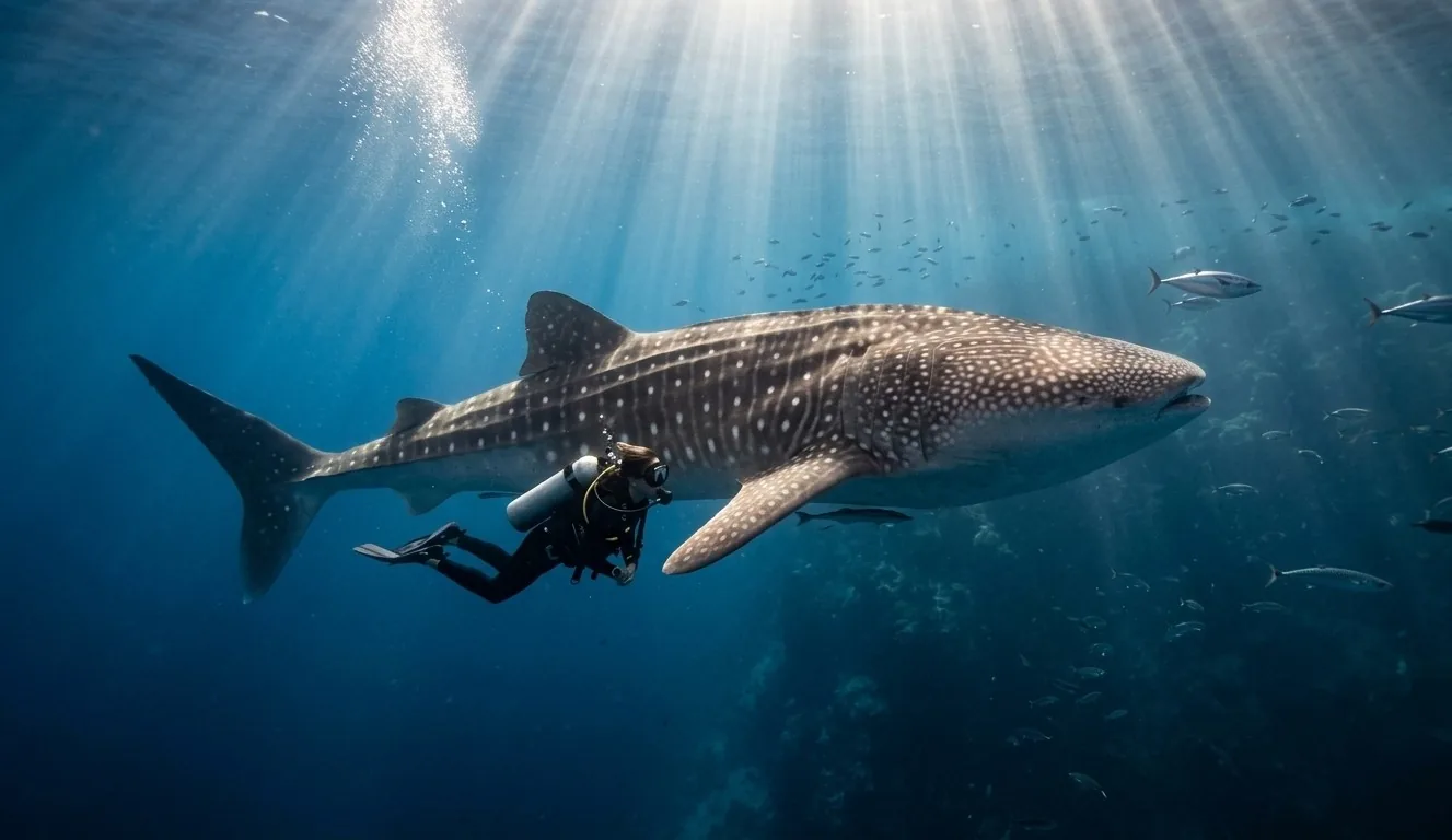 Nadar con tiburones ballena