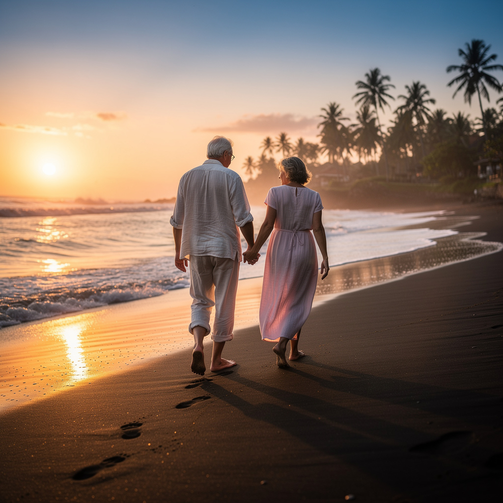 Vista cinematográfica de Bali al amanecer — Arunadamai
